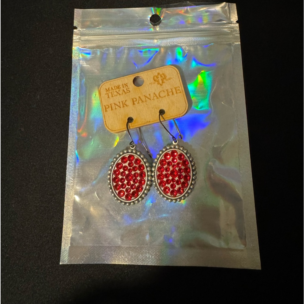 Pink panache earrings